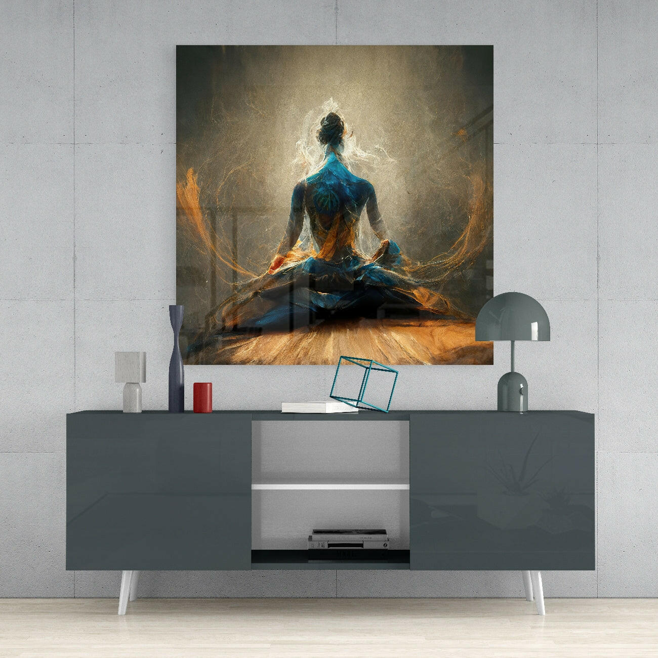 Insigneart USA Insigneart USA Meditation Glass Wall Art || Designer Collection