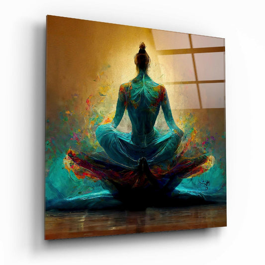 Insigneart USA Insigneart USA Meditation Glass Wall Art || Designer Collection