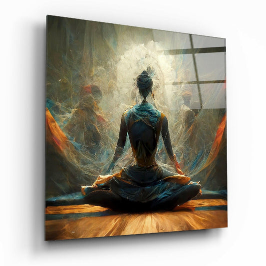 Insigneart USA Insigneart USA Meditation Glass Wall Art || Designer Collection