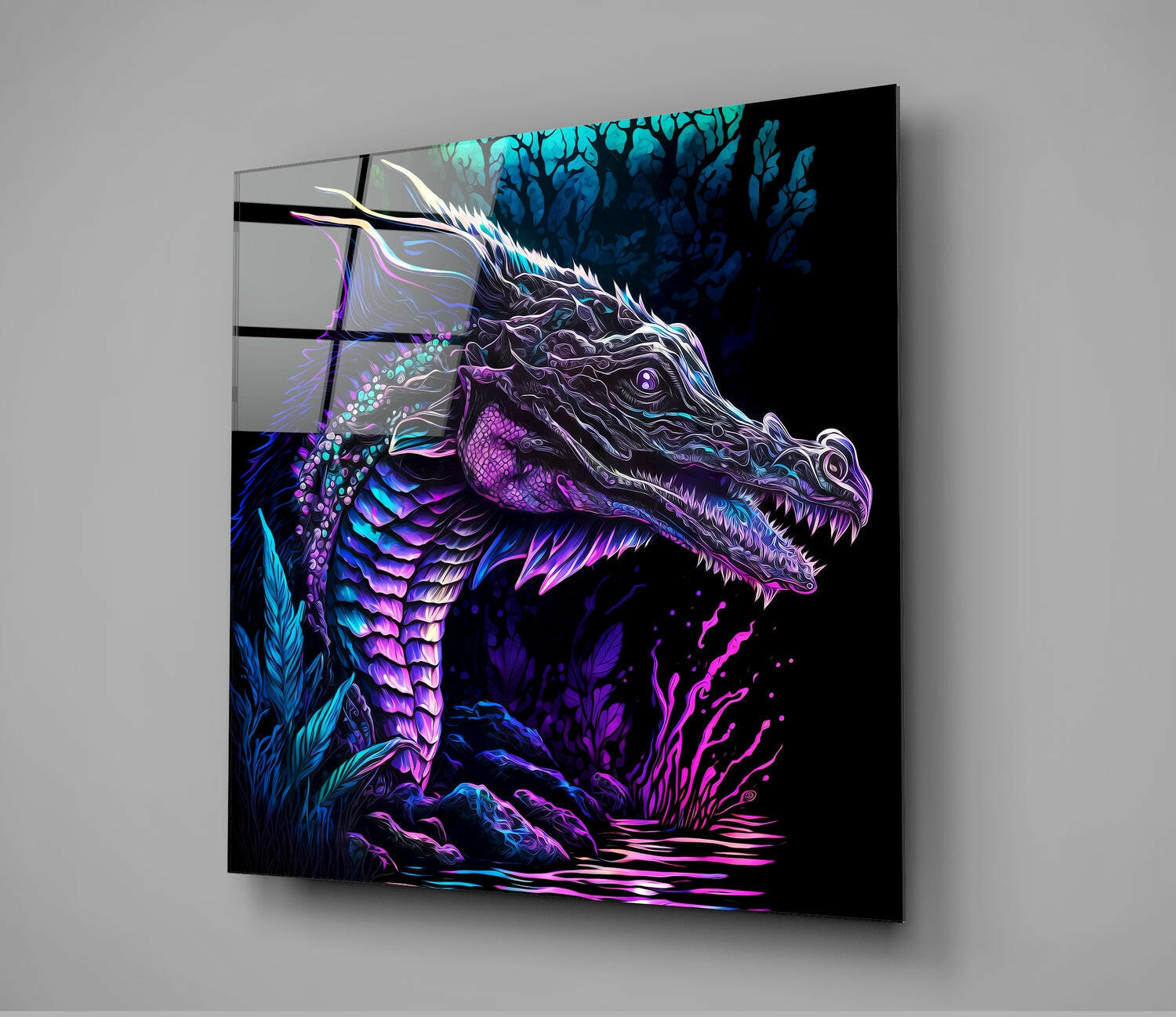 Insigneart USA Insigneart USA Dragon Glass Wall Art || Designers Collection
