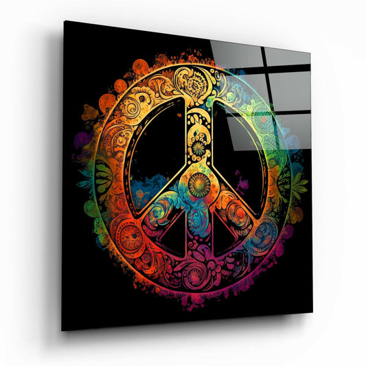 Insigneart USA Insigneart USA Peace Glass Wall Art || Designer Collection