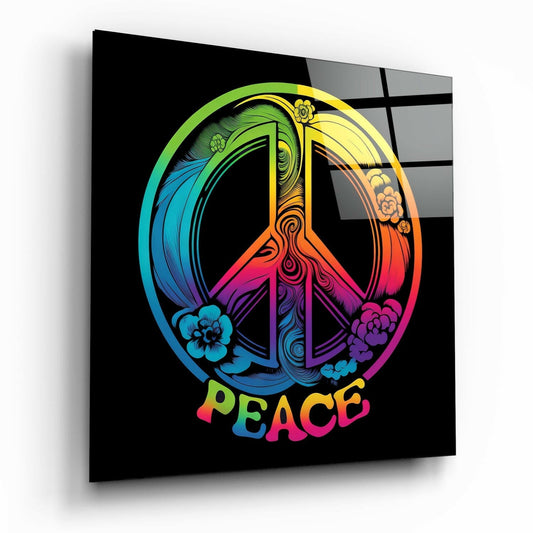 Insigneart USA Insigneart USA Peace Glass Wall Art || Designer Collection