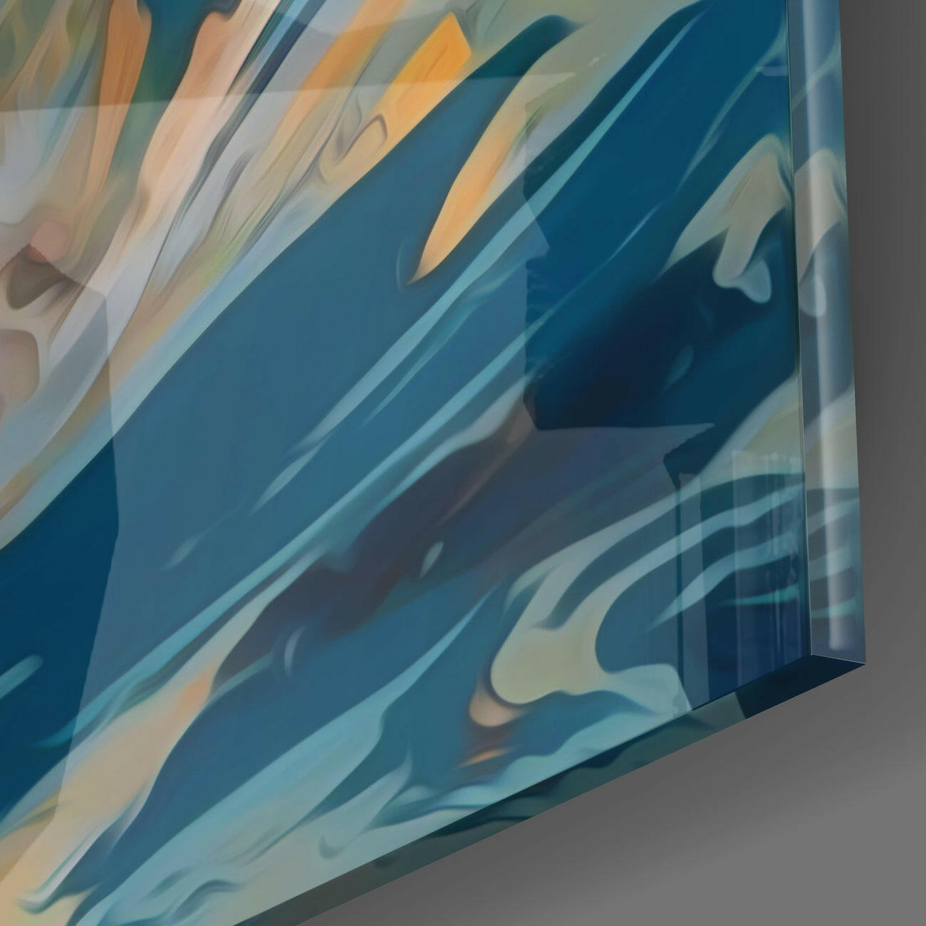 Insigneart USA Surfing Duck Glass Wall Art || Designer Collection