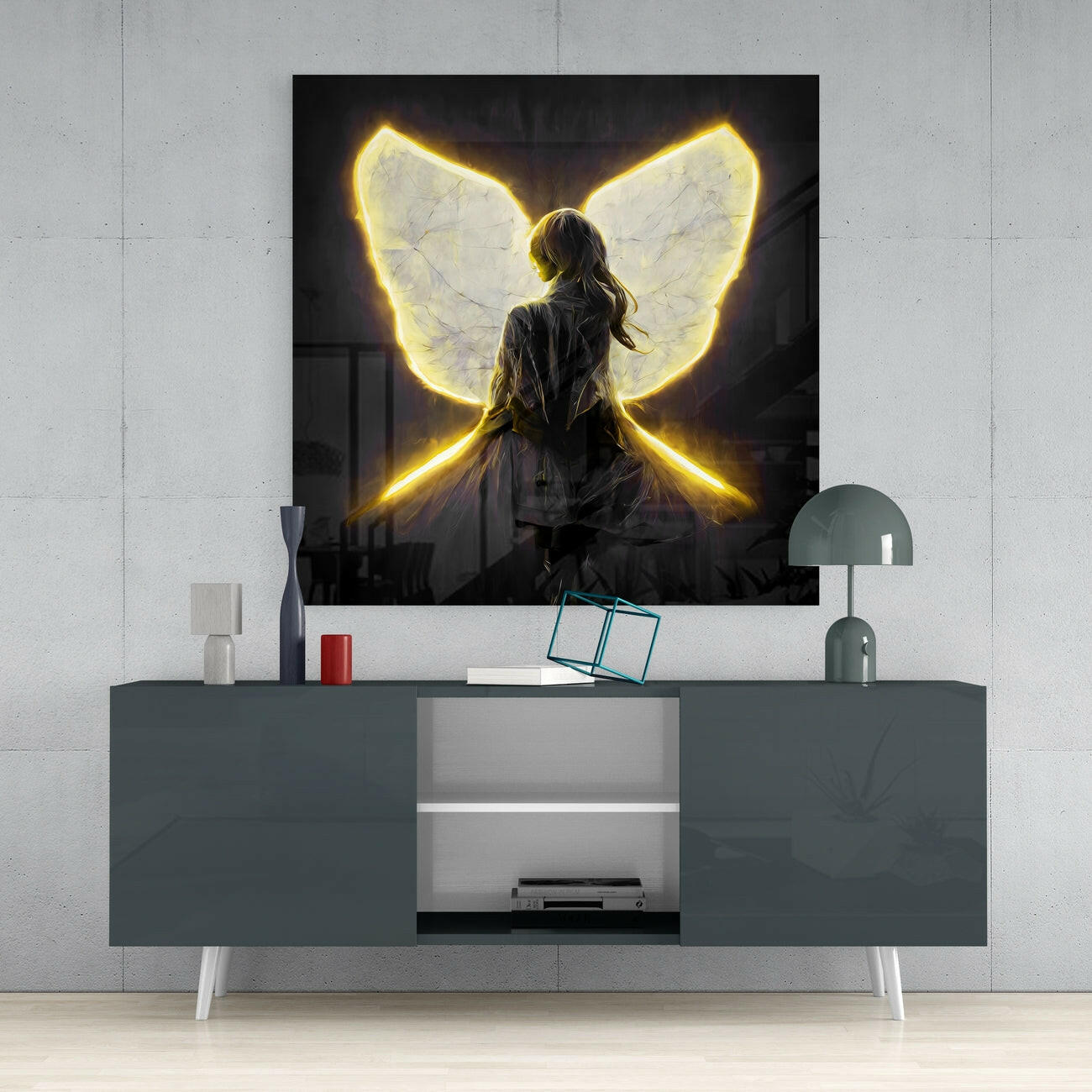Insigneart USA Insigneart USA Me Flying Glass Wall Art || Designer Collection
