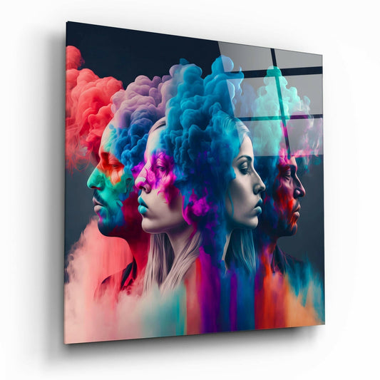 Insigneart USA Smoked Thoughts Glass Wall Art || Designer Collection