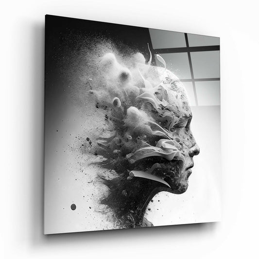 Insigneart USA Smoked Thoughts Glass Wall Art || Designer Collection