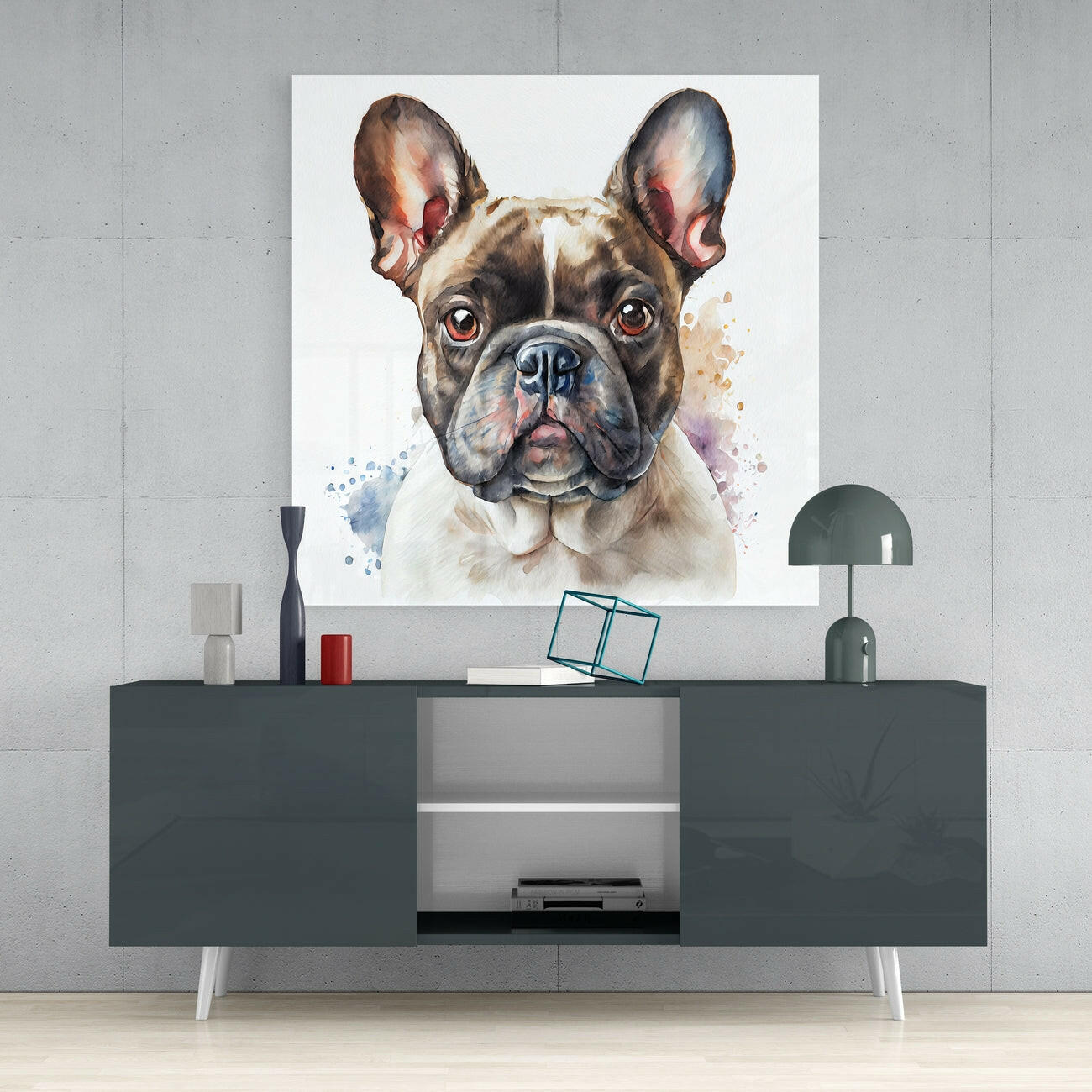Insigneart USA Insigneart USA Cute Dog Glass Wall Art || Designers Collection