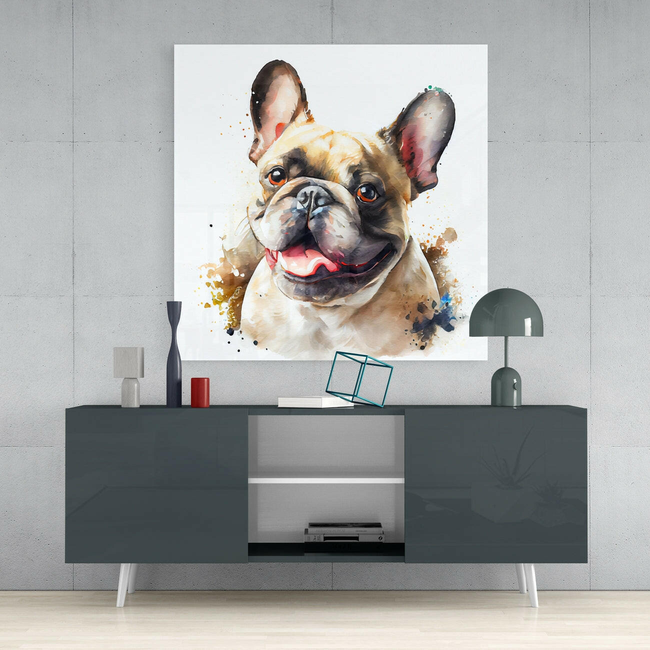 Insigneart USA Insigneart USA Cute Dog Glass Wall Art || Designers Collection