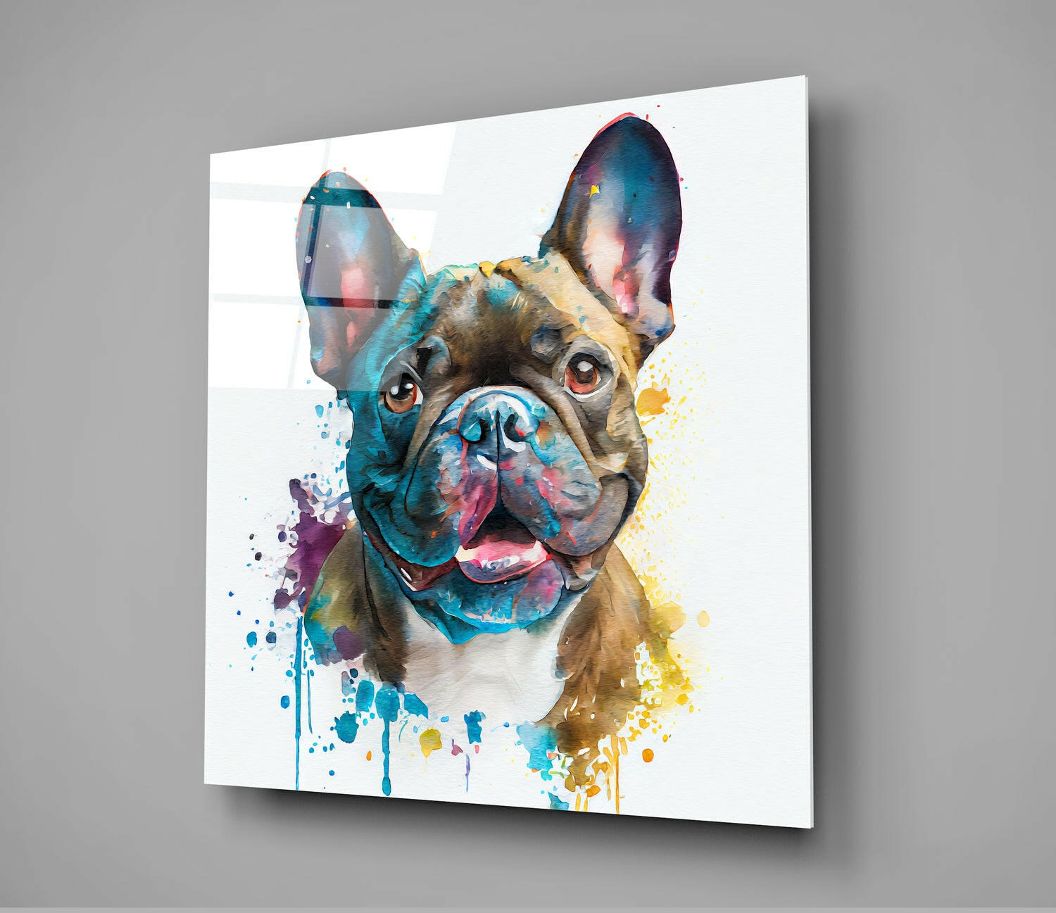 Insigneart USA Insigneart USA Cute Dog Glass Wall Art || Designers Collection