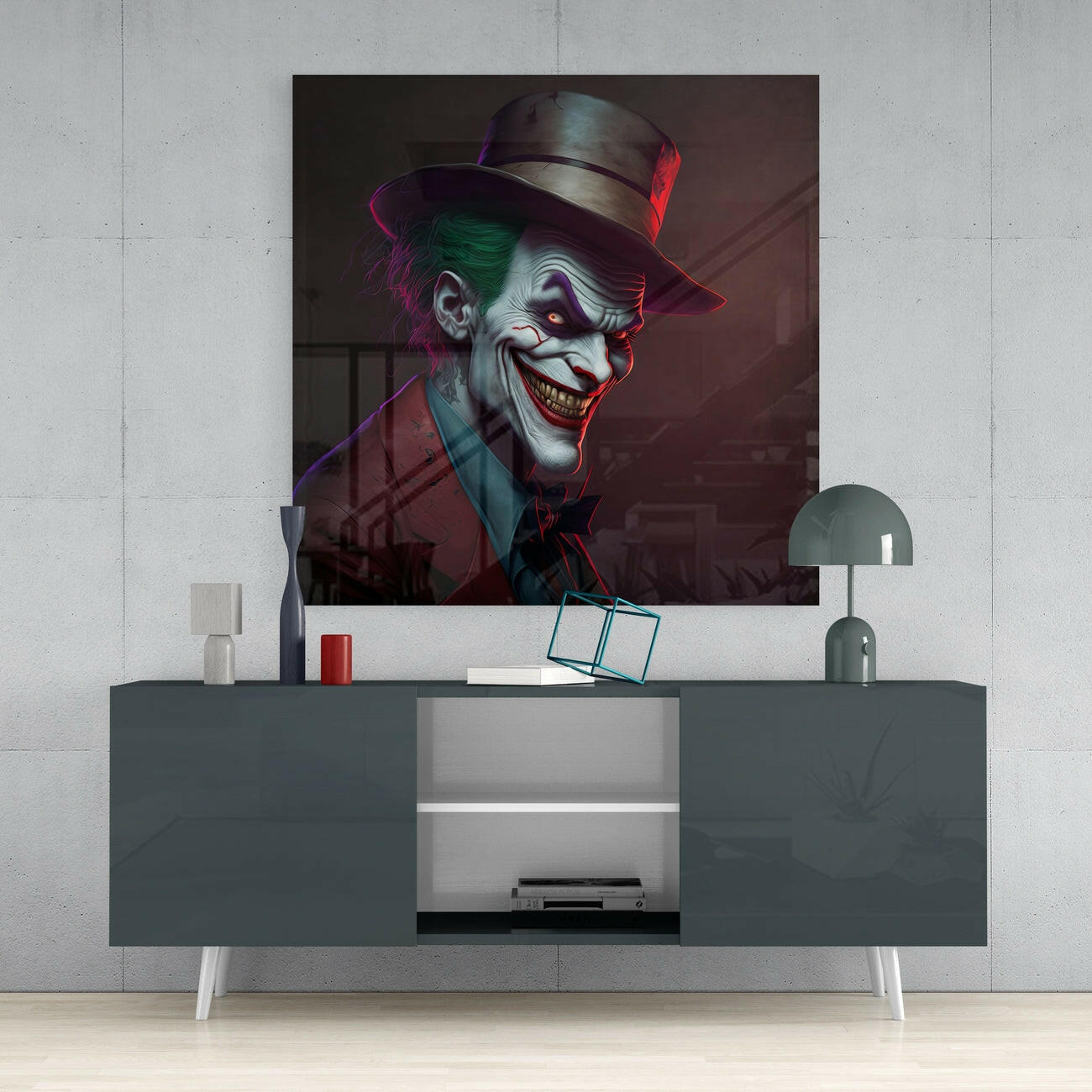 Insigneart USA Insigneart USA Joker Glass Wall Art || Designer Collection