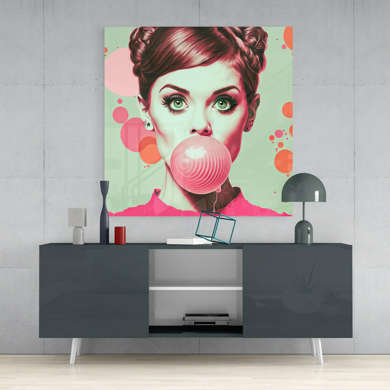 Insigneart USA Audrey Hepburn Glass Wall Art || Designers Collection