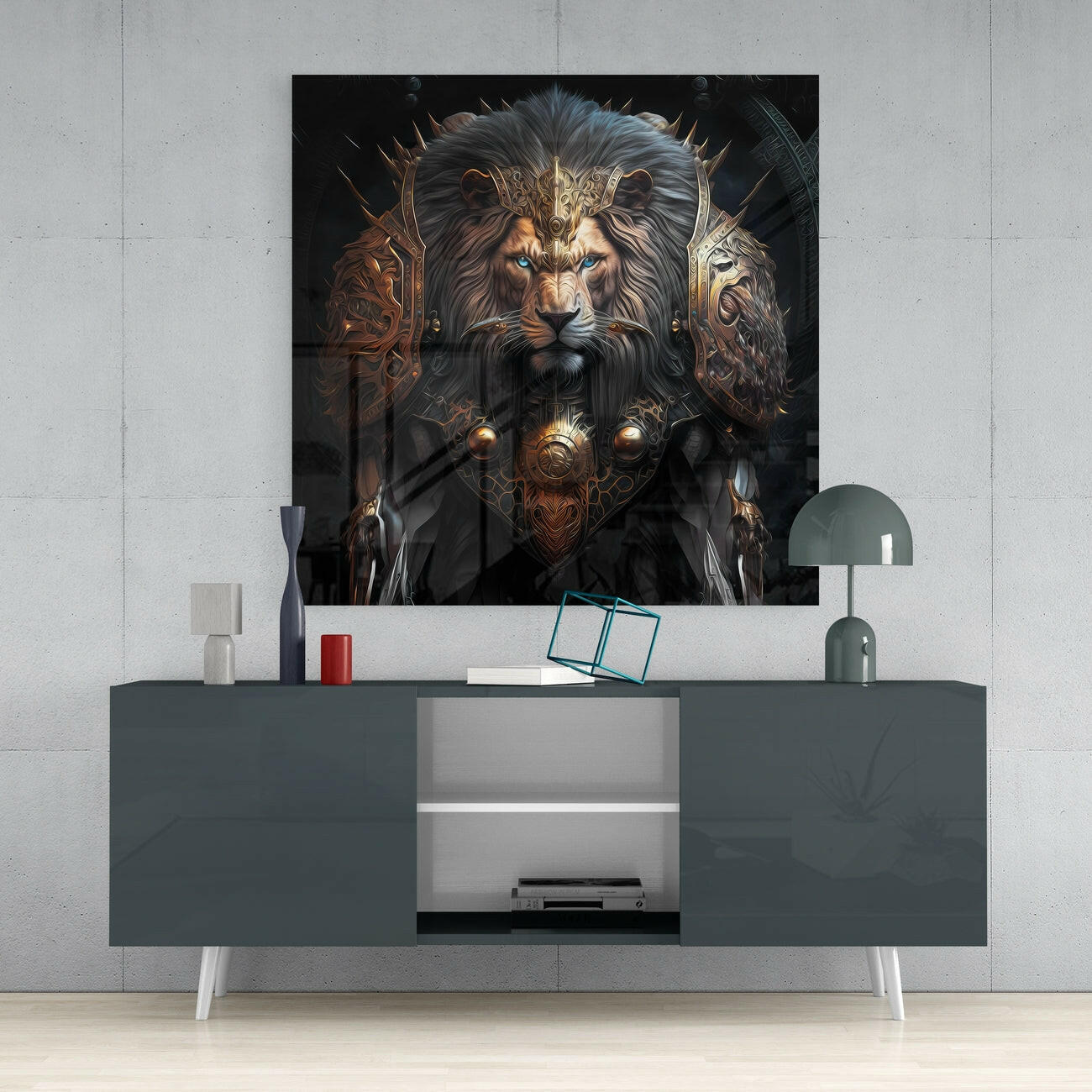 Insigneart USA Insigneart USA Lion King Glass Wall Art || Designer Collection
