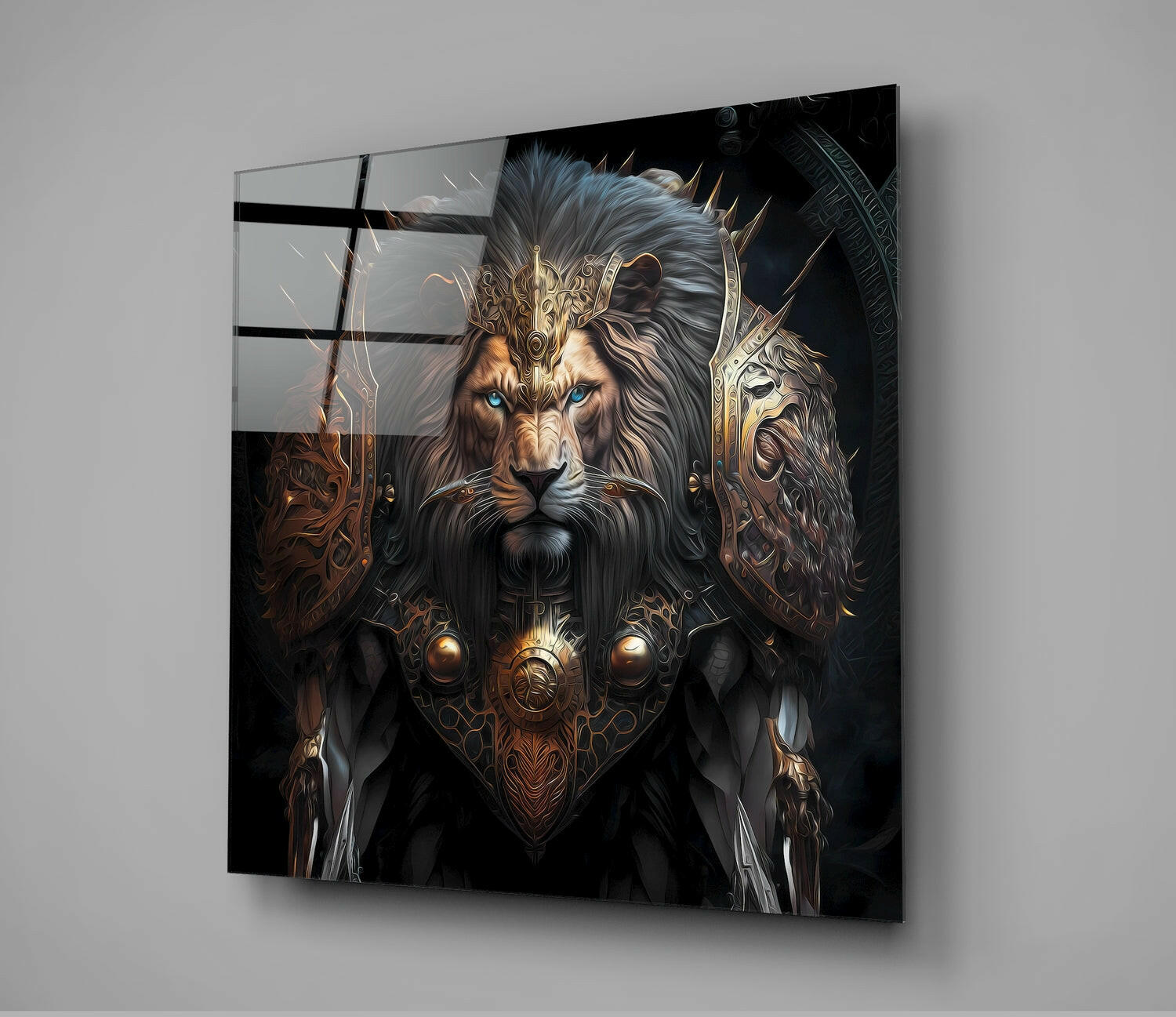 Insigneart USA Insigneart USA Lion King Glass Wall Art || Designer Collection