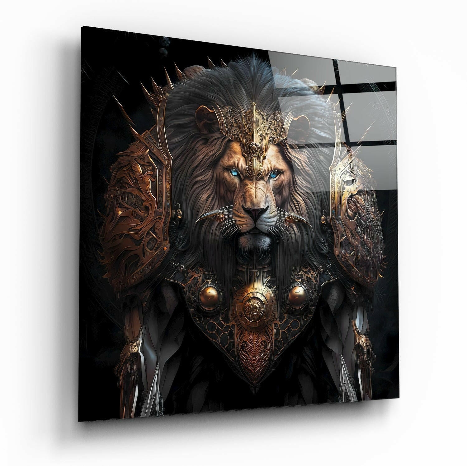 Insigneart USA Insigneart USA Lion King Glass Wall Art || Designer Collection