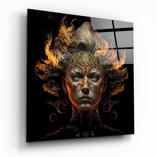 Insigneart USA The Wrath of the Woman Glass Wall Art || Designer Collection