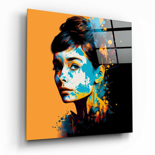 Insigneart USA Audrey Hepburn Glass Wall Art || Designers Collection