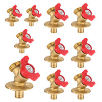 10 Pcs 1/2" PEX Crimp x 3/4" NH, PEX Sillcock, Red Plumbingsell