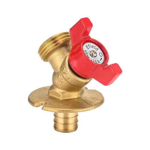 3/4" PEX Crimp x 3/4" NH, PEX Sillcock, Red Plumbingsell