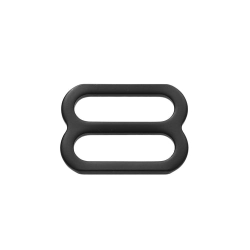 1" Dull Black Resin Stamped Steel Slide 20 PACK | SLIDE1BLK3100 RatchetStrap.Com