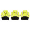 Safety Main 05LWJYB Lightweight Jacket, Class 3, Hi-Vis Yellow with Black Bottom, Pack of 3 Enviro Safety Products