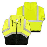Safety Main 05LWJYB Lightweight Jacket, Class 3, Hi-Vis Yellow with Black Bottom, Pack of 5 Enviro Safety Products