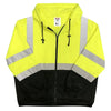 Safety Main 05LWJYB Lightweight Jacket, Class 3, Hi-Vis Yellow with Black Bottom, Pack of 10 Enviro Safety Products