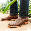 Soto Boots Soto Boots Mens Out of the Wild Brown Ostrich Print Boots H50031