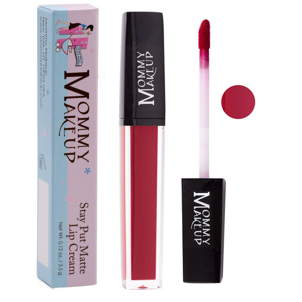 Miss Scarlett Stay Put Matte Lip Cream | Stunning Kiss-Proof Lipstick Mommy Makeup