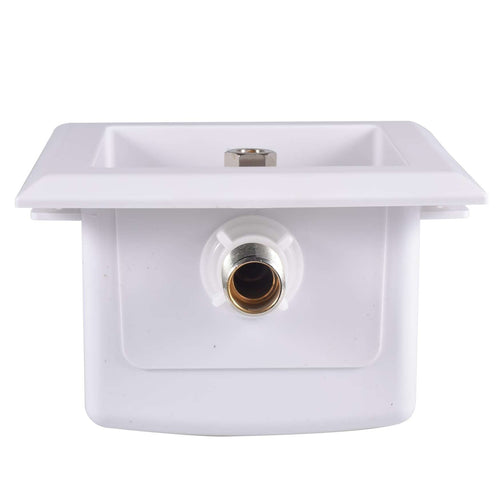 1/2" MIP Inlet, Dishwasher Outlet Box, With Stainless Steel Water Hammer Arrestor Plumbingsell