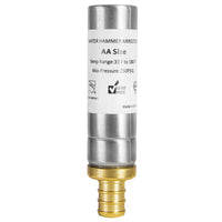 10 Pcs 1/2" PEX Crimp Connection F1807, Straight Water Hammer Arrestor, Stainless Steel Plumbingsell