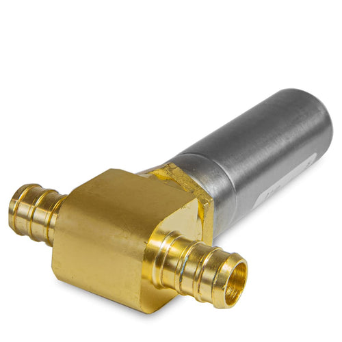 PEX Crimp Connection, Water Hammer Arrestor Tee, Stainless Steel Plumbingsell