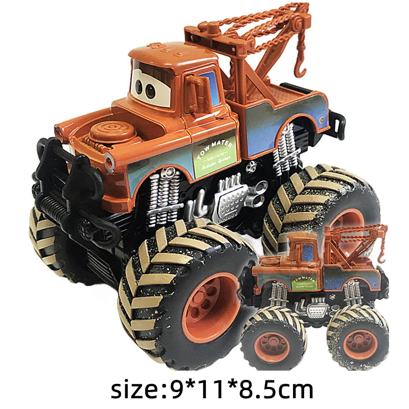 Disney Pixar Cars Lightning McQueen SUV Black Storm Jackson Cruz Mater Big wheel Offroad Metal Cars Toy Kids Christmas Gifts