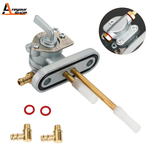 Areyourshop for Yamaha XS650 Gas Tank Fuel Cock Valve Petcock XS750 Special XS850 XS1100 447-24500-02 Motorcycle Parts