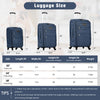 Softside Luggage Expandable 5 Piece Set Suitcase with Duffel Bag Upright Spinner Softshell Lightweight Luggage Travel Set