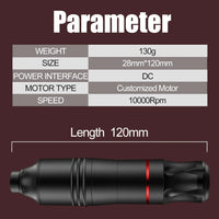 Professional Tattoo Machine Pen Kit DC Jack Rotary Tattoo Machine Gun with Power Supply Cartridge Needles Tattoo Beginner Sets