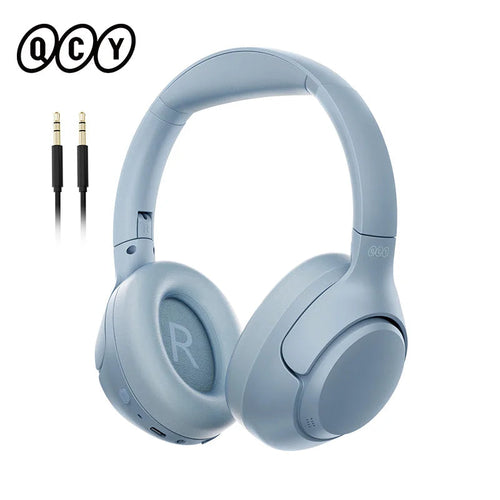 QCY H3 ANC Wireless Headphones 43dB Hybrid Active Noise Cancellation Headset Bluetooth 5.4 Hi-Res Audio Earphones 60H Playtime EzBuyCo
