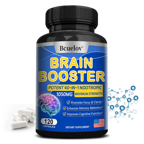 Advanced Brain Booster - Promotes Healthy Brain Development, Improves Memory, Concentration and Learning Abilities