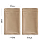Zip Lock Mylar Packaging Bags with Tear Notch,Multi Sizes Smell Proof Kraft Paper Bags,Heat Sealing Ziplock Pouches,Eco-friendly