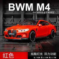1:32 BMW M4 Coupe Alloy Sports Car Model Diecasts & Toy Vehicles Metal Toy Car Model Sound Light Simulation Collection Gift EzBuyCo