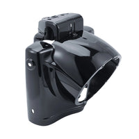 Black 7" Round Front Headlight Nacelle Cover for Harley Touring Road King FLHR 2014-2023