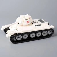 WWII Military US German Armored Vehicle MOC Building Blocks Soldiers Figure Tank Gun Carriage Medical Truck Transport Toys K033