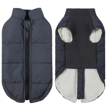 Winter Pet Dog Warm Cotton Coats Back Zipper Windproof Thickness Clothes for Small Medium Dogs Chihuahua French Bulldog Outfits
