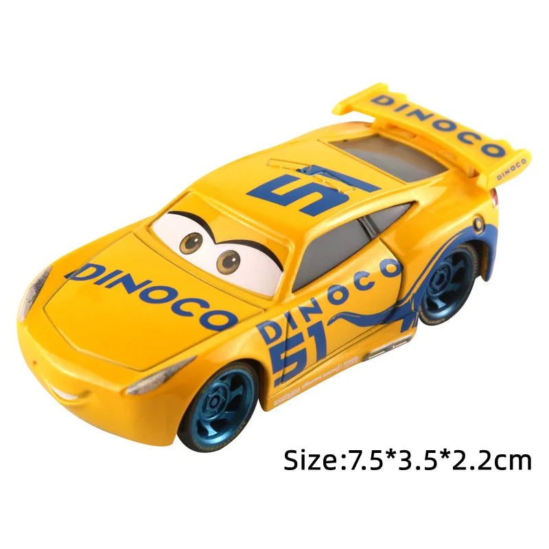 Disney Pixar Cars Lightning McQueen SUV Black Storm Jackson Cruz Mater Big wheel Offroad Metal Cars Toy Kids Christmas Gifts