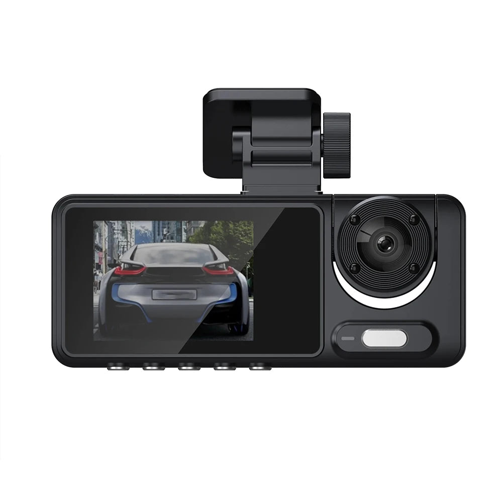 1080P WiFi Dash Cam HD Car DVR 2 Inch IPS Screen Triple Lens Video Recorder Front Rear Inside Parking Monitoring Car Accessories