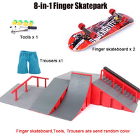 Finger Skateboard Big Scene DIY Mini Park Finger Skatepark Ramp Track Stairs Venue Combination Indoor Home Toys