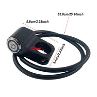 Motorcycle Handlebar Switches Turn On/Off Control Push Button For Motorcycles Waterproof Handlebar Mount Head Light Turn