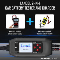 Lancol CAT-500 12V Battery Tester 8A Battery Charger Maintainer Fully Automatic Trickle Charge For Lead Acid Lithium Batteries