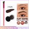 3Color Eyebrow Pomade Eyebrow Eyeliner Gel Waterproof Long-lasting Tinted Sculpted Brow Gel with Brush Eyebrow Stamp Pencil Kit