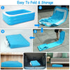Inflatable Swimming Pools Family Swim Play Center Pool Blow up Kiddie Pool for Kids Baby Adult Inflatable Water Ball Pool