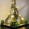 Knew Built Exquisite Paris Eiffel Tower Micro Mini Building Blocks Toys Set: LED Illuminated, Perfect Gift Illuminate Your World
